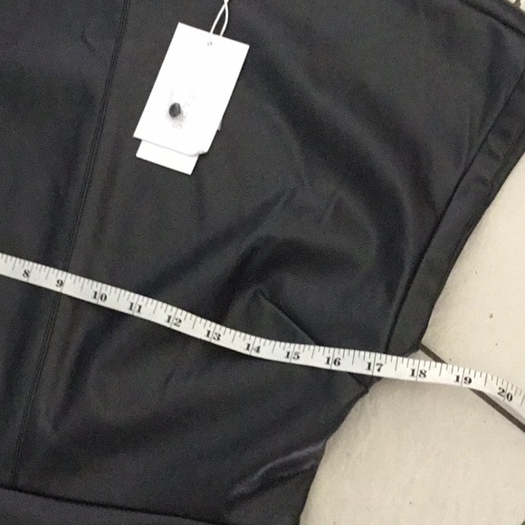 LUCY PARIS Audra Faux Leather Asymmetrical Mini Dress Size Small - Picture 10 of 11